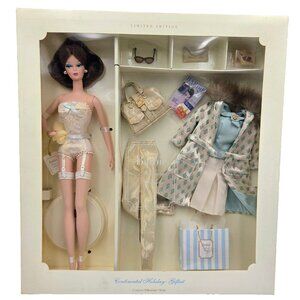 Continental Holiday Giftset Fashion Model Silkstone Barbie Doll #55497 NRFB 2001